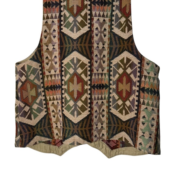 Vintage Gotcha Covered Multicolor Patterned Vest - Picture 8 of 10